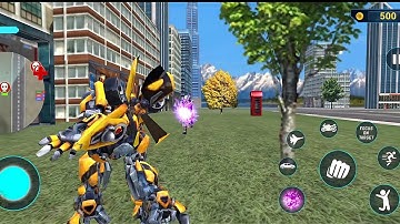 Optimus Prime Multiple Transformation Jet Robot Car Game 2020 - Android Gameplay