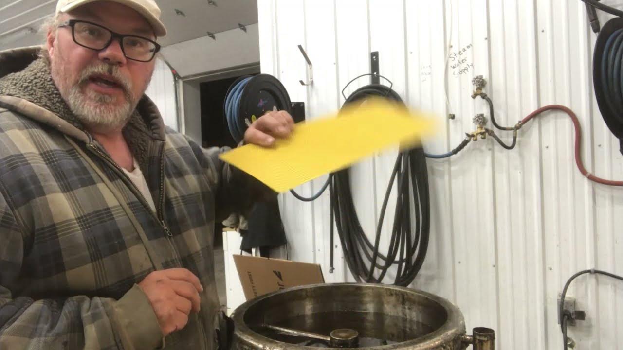 Dipping plastic foundation in wax. YouTube