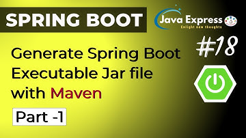 How to generate Spring Boot Executable Jar file with Maven Part 1