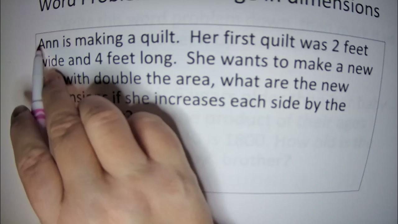 Math 2 quadratic word problems part b youtube