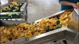 Potato Chips Production Line Continuous Potato Chips Seasoning Process