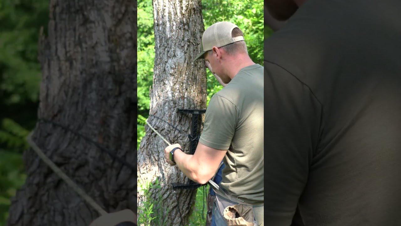 Using the single-step aider with the new SS climbing sticks from Latitude Outdoors 