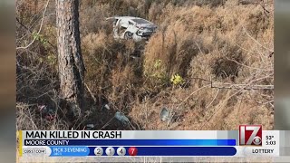 1 dead in car crash in Moore County