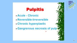 Pulp and Periapical Lesions-  Part 1