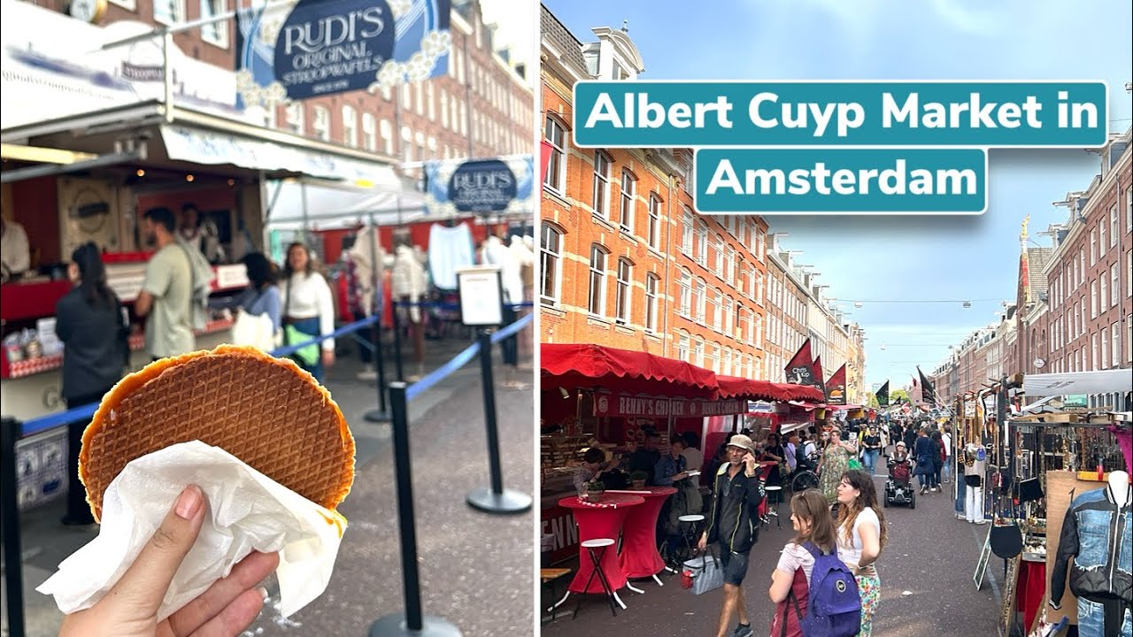 🇳🇱 Albert Cuyp Market in Amsterdam Best HERRING!!!