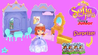 Disney Jr Sofia The First Castle Bedroom Playset with Blind Bag Surprises || Toy Videos for kids