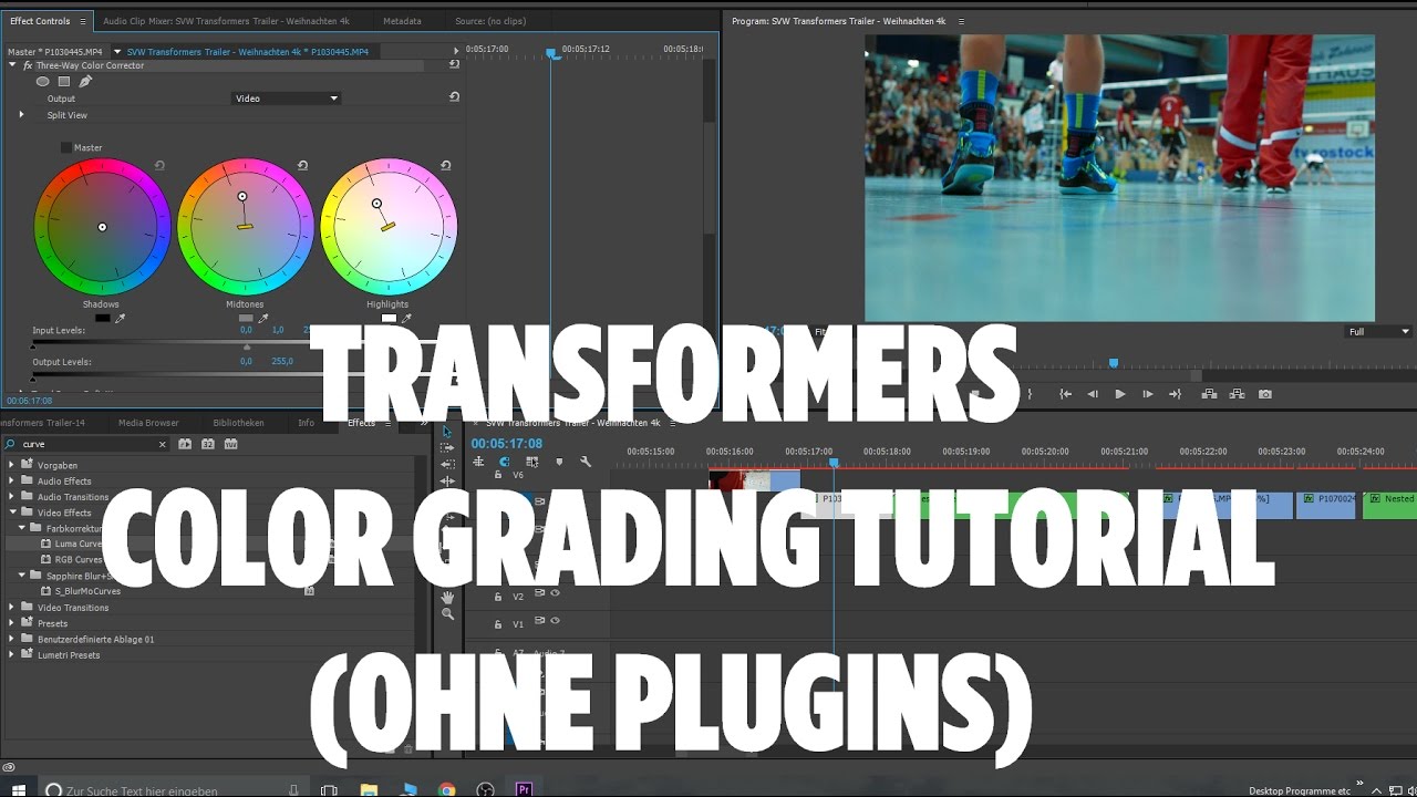 Transformers Hollywood Look - Color Grading Tutorial (ohne Plugins ...