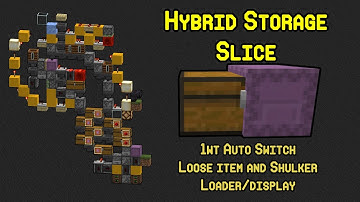 Hybrid Storage Slice | Auto Loose Item to Shulker Display Storage