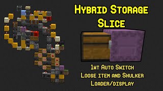 Hybrid Storage Slice | Auto Loose Item to Shulker Display Storage