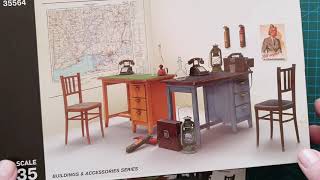 Miniart 1/35 Office Furniture & Accessories - Kit Review