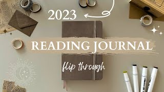 2023 Reading Journal flip through✨ | vintage theme | 77 books read