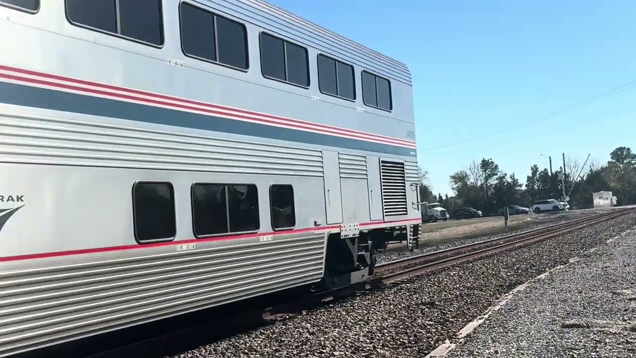 Amtrak sunset limited #1 48 & 201 with quiet K5LA horn.