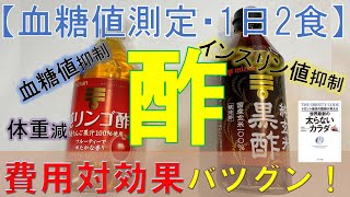 【血糖値測定・1日２食】これは薬なのか！？  酢に興味がなかった人生に終止符。