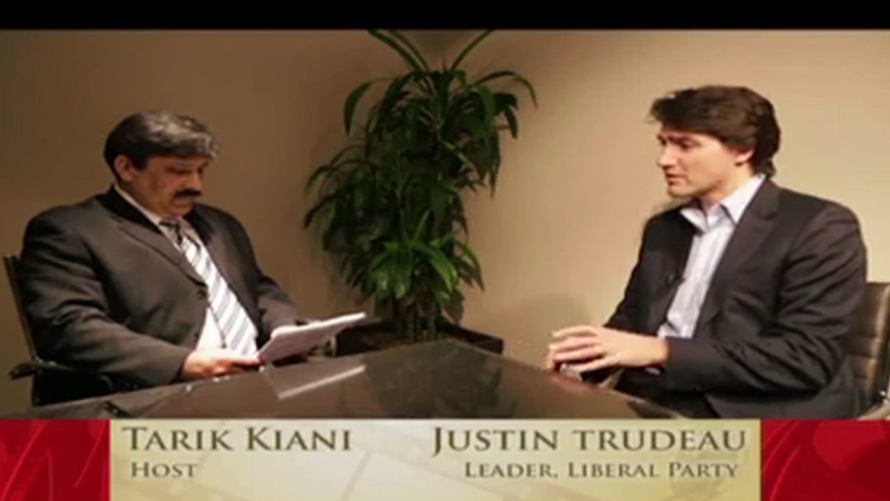 Justin Trudeau with Tarik Kiani