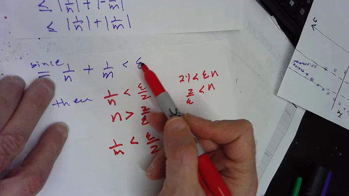 3.6 Video #3 Prove x = 1/n for n = 1, 2, ... is a Cauchy Sequence