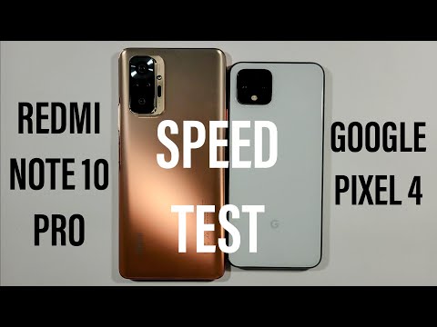 Xiaomi Redmi Note 10 Pro vs Google Pixel 4 Speed Test