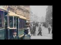 Prague 1912 colorization, upscale, cleanup, slowdown