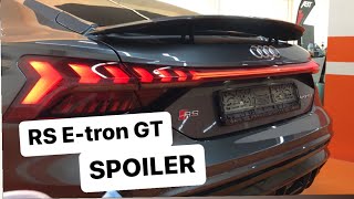 Audi RS E-tron GT SPOILER (HOW TO OPERATE)