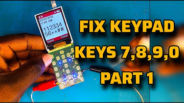 How To Fix Unresponsive 7,8,9,0 Keys On Keypad Phone | Easy Repair Guide Part 1