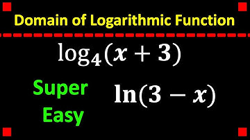 Finding the Domain of a Logarithmic Function