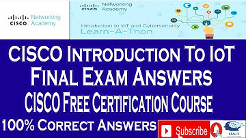CISCO Introduction To IoT Final Exam Answers, CISCO Free Certification Course, Free Certificate