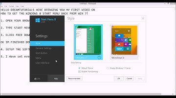 How To Get The Start Menu Back Tutorial Windows 8