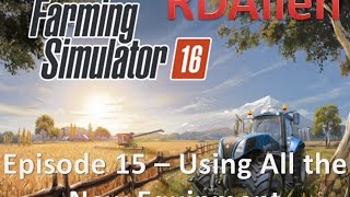 Farming Simulator 16 E15 - 모든 새로운 장비를 사용해보세요! screenshot 5