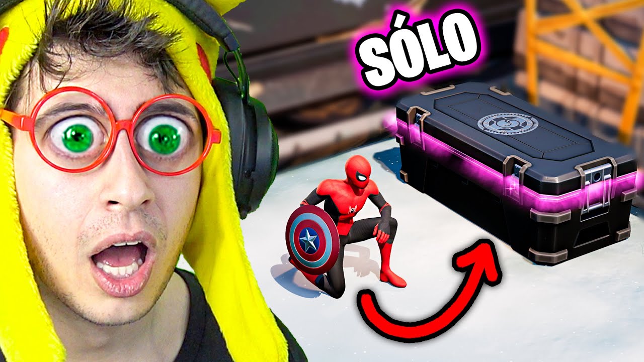 SÓLO COFRE **ENEMIGO** Challenge en Fortnite Battle Royale! (Reto ganar looteando cofre OI)