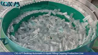 CX1-GFT Desktop Automatic 10ml E liquid Filling Capping Labeling Machine