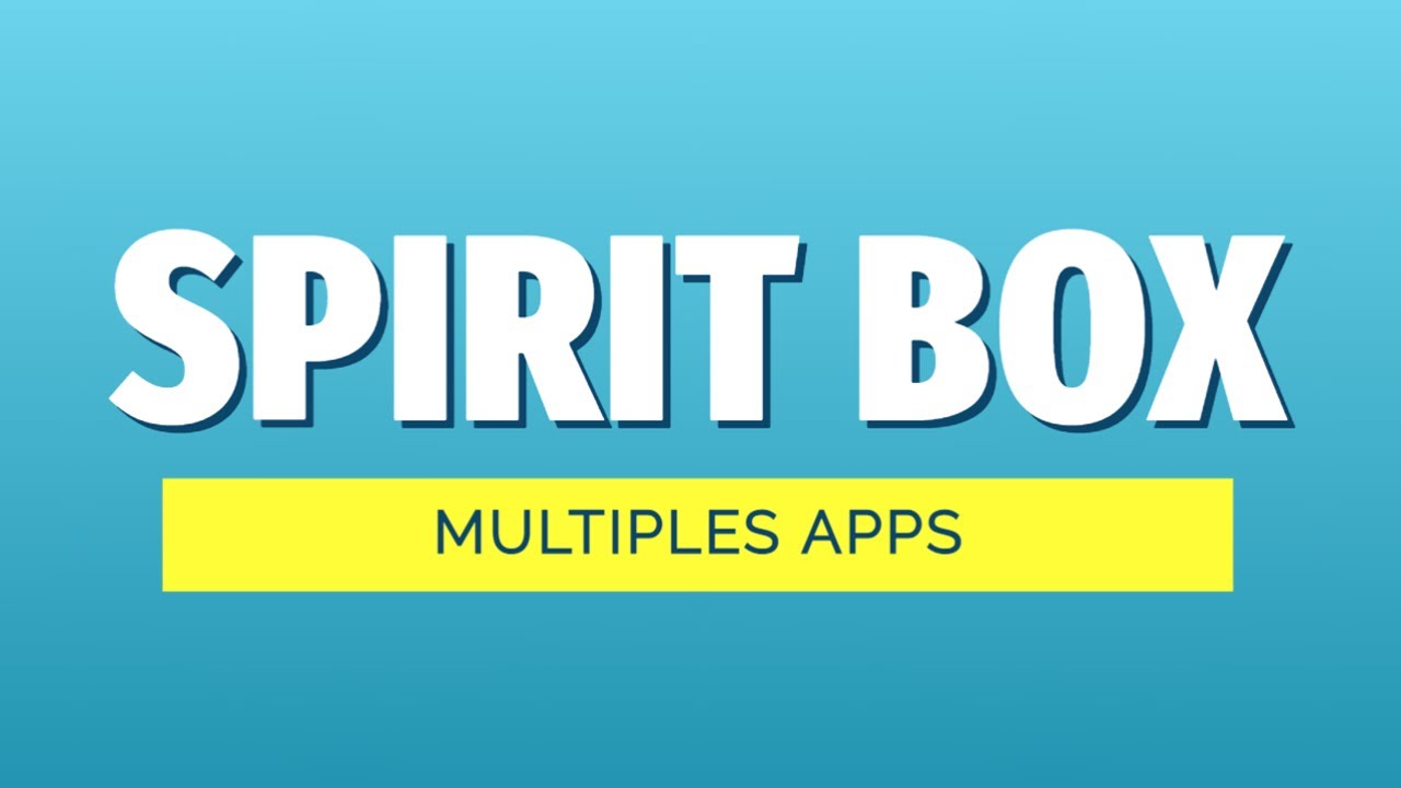 Spirit Box con Portalbox Y Psicoimagen
