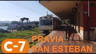 Vamos a San Esteban de Pravia. C-7 cercanías Asturias