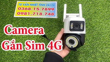 Camera Yoosee 2 Mắt 4G Ngoài Trời Xoay 360 - Camera Giám Sát Chuyên Lắp Những Nơi Không Có Mạng Wifi