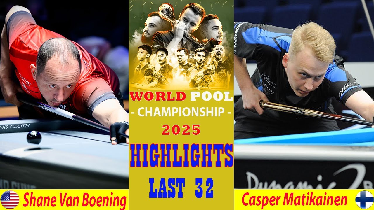 LAST 32 | Shane Van Boening vs Casper Matikainen | 2025 World Pool Championship
