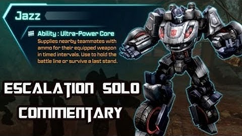 Transformers Fall of Cybertron - Escalation on Ancients w/ Jazz (Solo)
