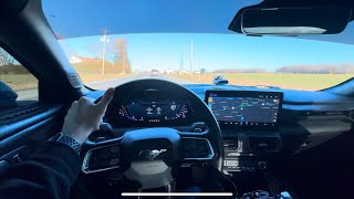 POV Drive: Modded 2024 Mustang GT (Straight Piped Exhaust, K&amp;N Cold Air Intakes)