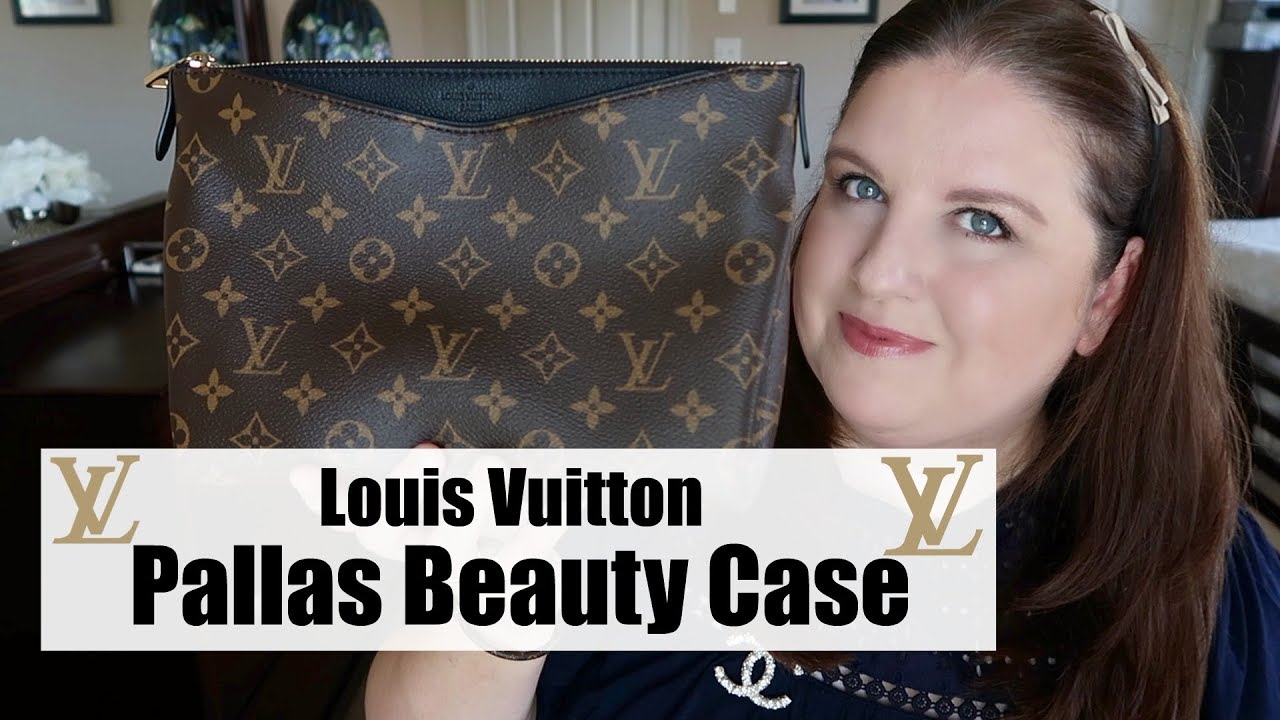 LOUIS VUITTON Pallas Beauty Case Monogram Canvas Pouch Noir