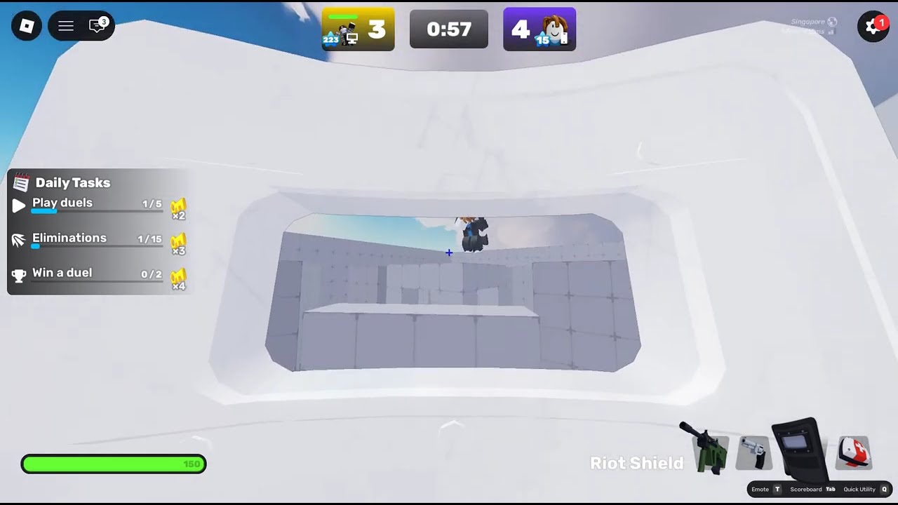 I Beat A Hacker In Rivals And he got BANNED!!
