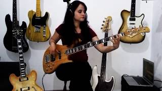 Video thumbnail of "Stevie Wonder - I was made to love her (bass cover) James Jamerson line"