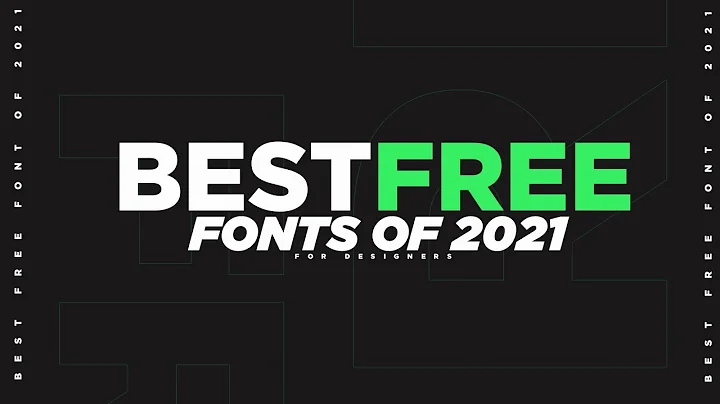 Best Free Fonts for Designers ! ( 2021 )
