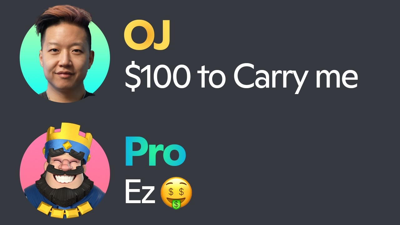 I paid $100 to a pro to boost me