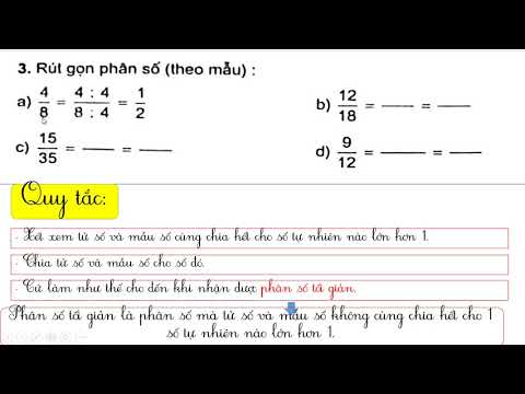 Thứ ba ngày 05 tháng 05 năm 2020 Toán: Ôn tập về phân số (SGK trang 148)