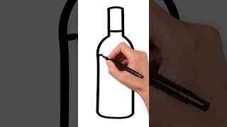How to Draw Bottle Step by Step | Easy Bottle Drawing for Kids | KidsTube