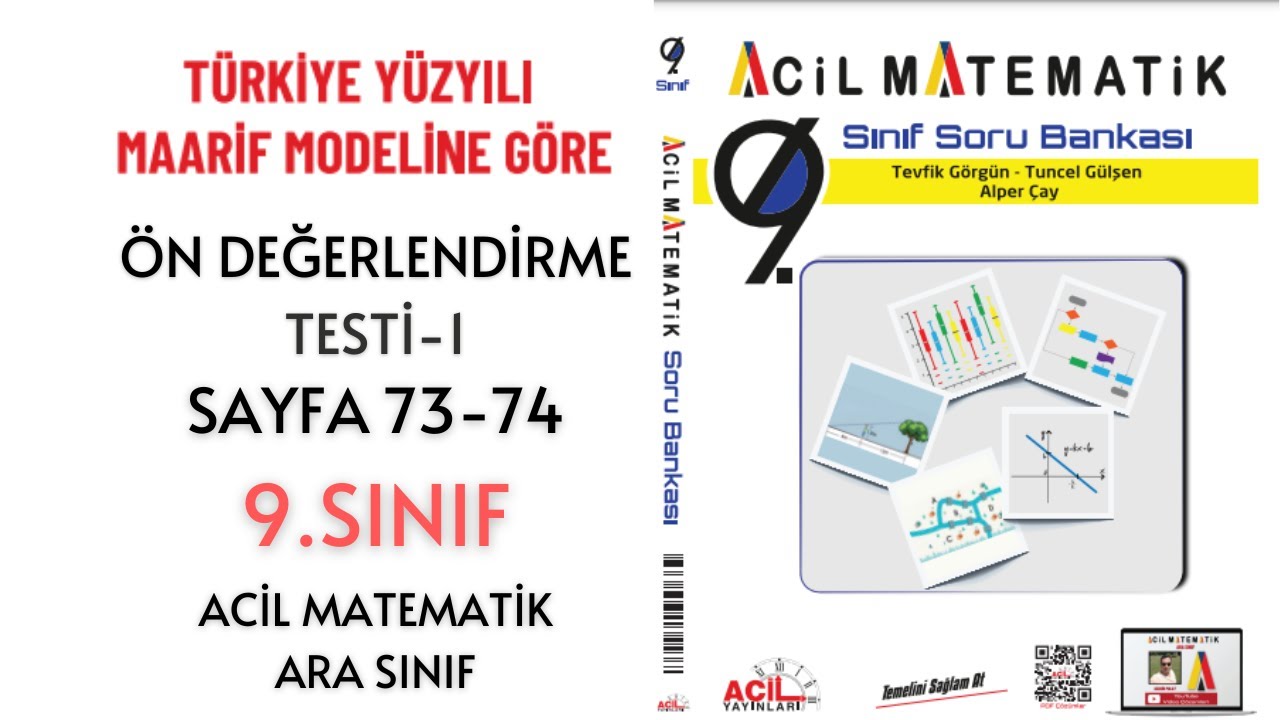 9.Sınıf Soru Bankası 2.Tema Ön Değerlendirme Testi-1 (Sayfa 73-74)