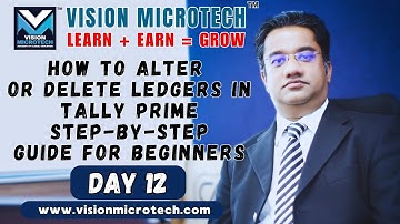 Learn How to Alter and Delete Ledgers in Tally Prime | Beginner-Friendly Accounting Guide