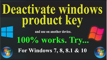How to deactivate windows 10 product key and use on another computer! For Windows 7, 8, 8.1 & 10