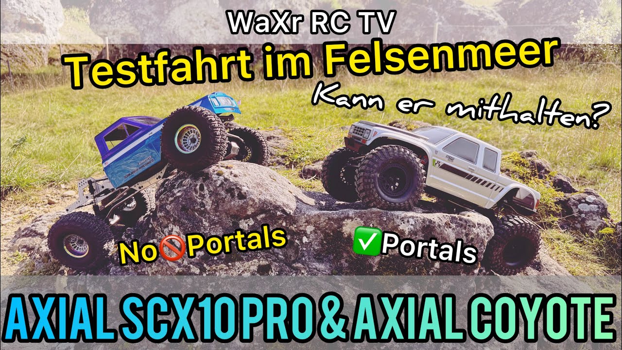 AXIAL COYOTE & AXIAL SCX10PRO - RTR Testfahrt um Felsenmeer / Kann er mithalten?? 