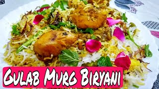 1st tym on YOUTUBE Gulab Murg Biryani. Unique, delicious and very aromatic️