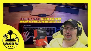 AVerMedia Live Streamer CAP 4K BU113 | Unboxing USB karty + Návod jak s ní překládat hry | CZ 4K