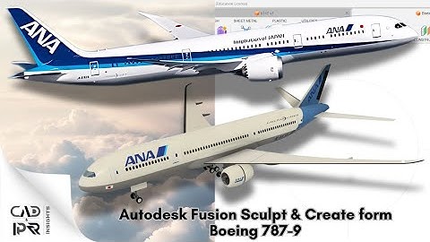 Sculpt | Create form | Autodesk Fusion #technology #tech #fusion #boeing787dreamliner @Boeing