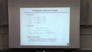 20150303 ChE 361 Lecture 10 Gauss Elimination part 1